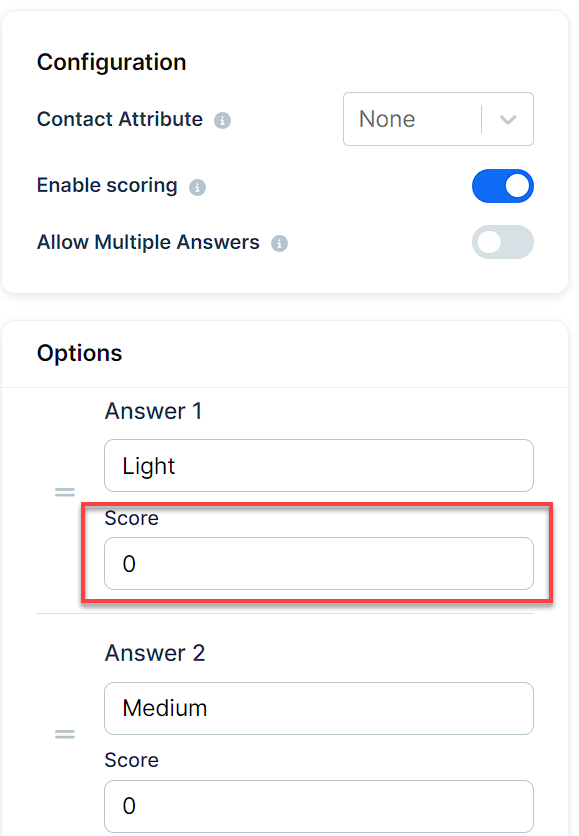 adding scores