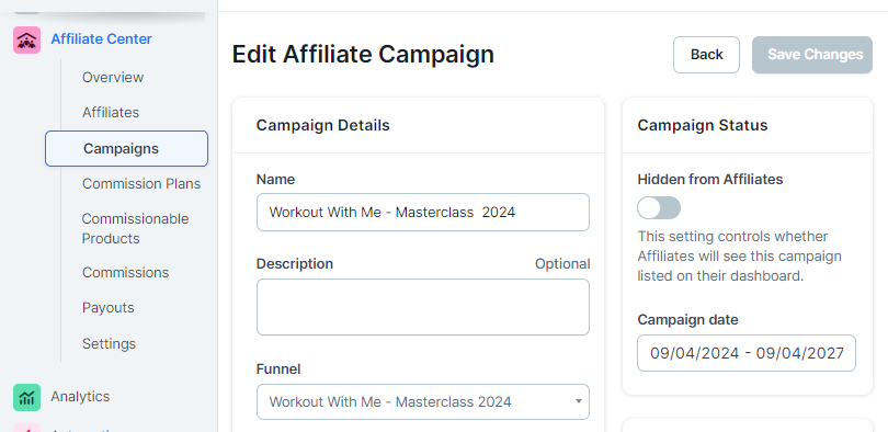 Affiliate Campaign