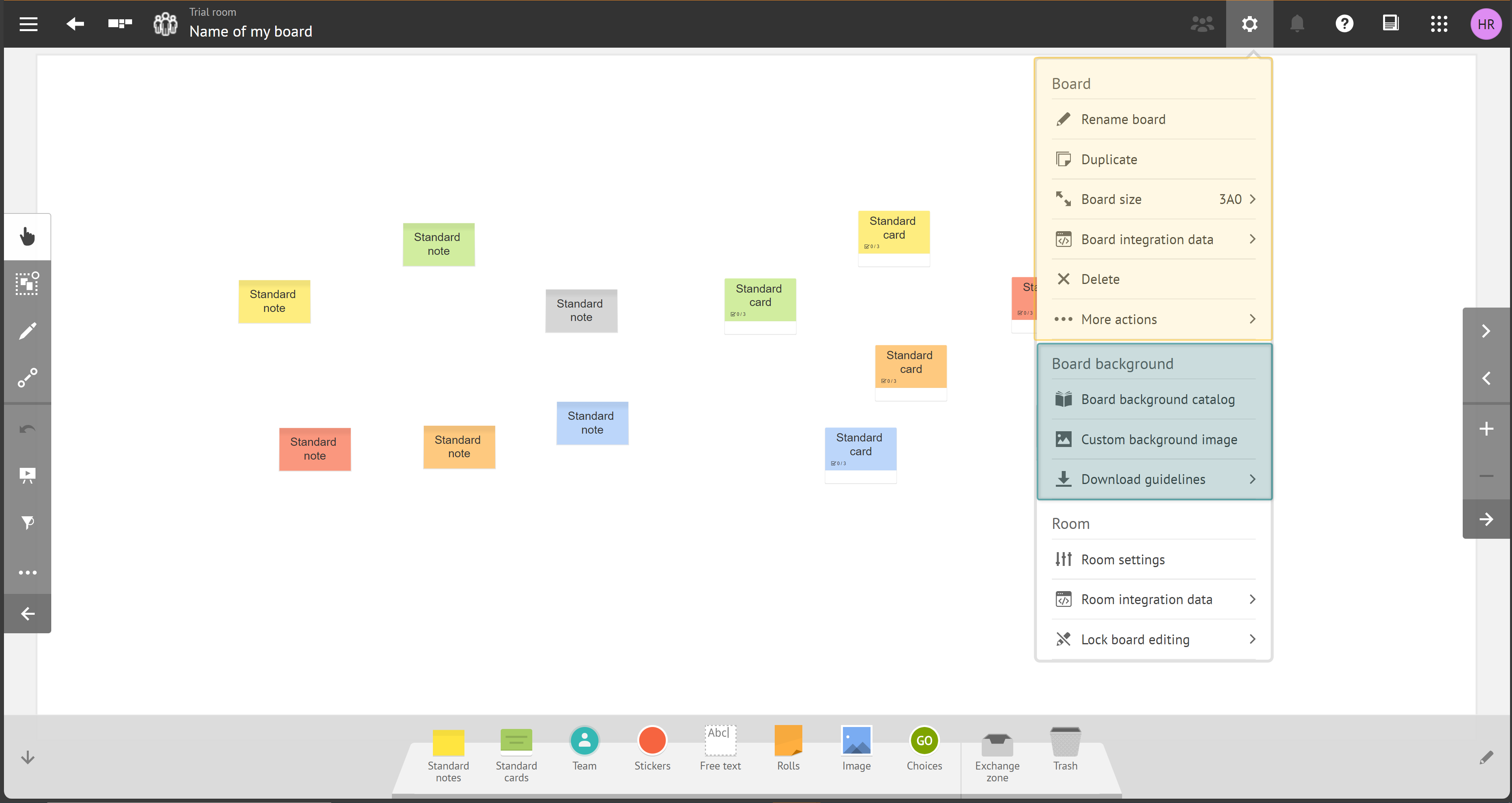 Board Configuration Gui About Board Settings