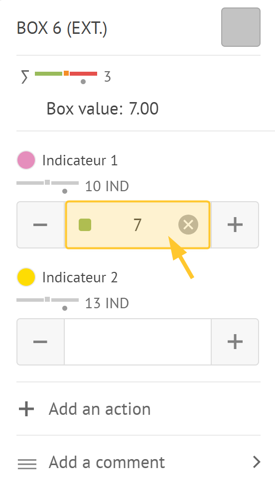 QCD - valoriser une case 5