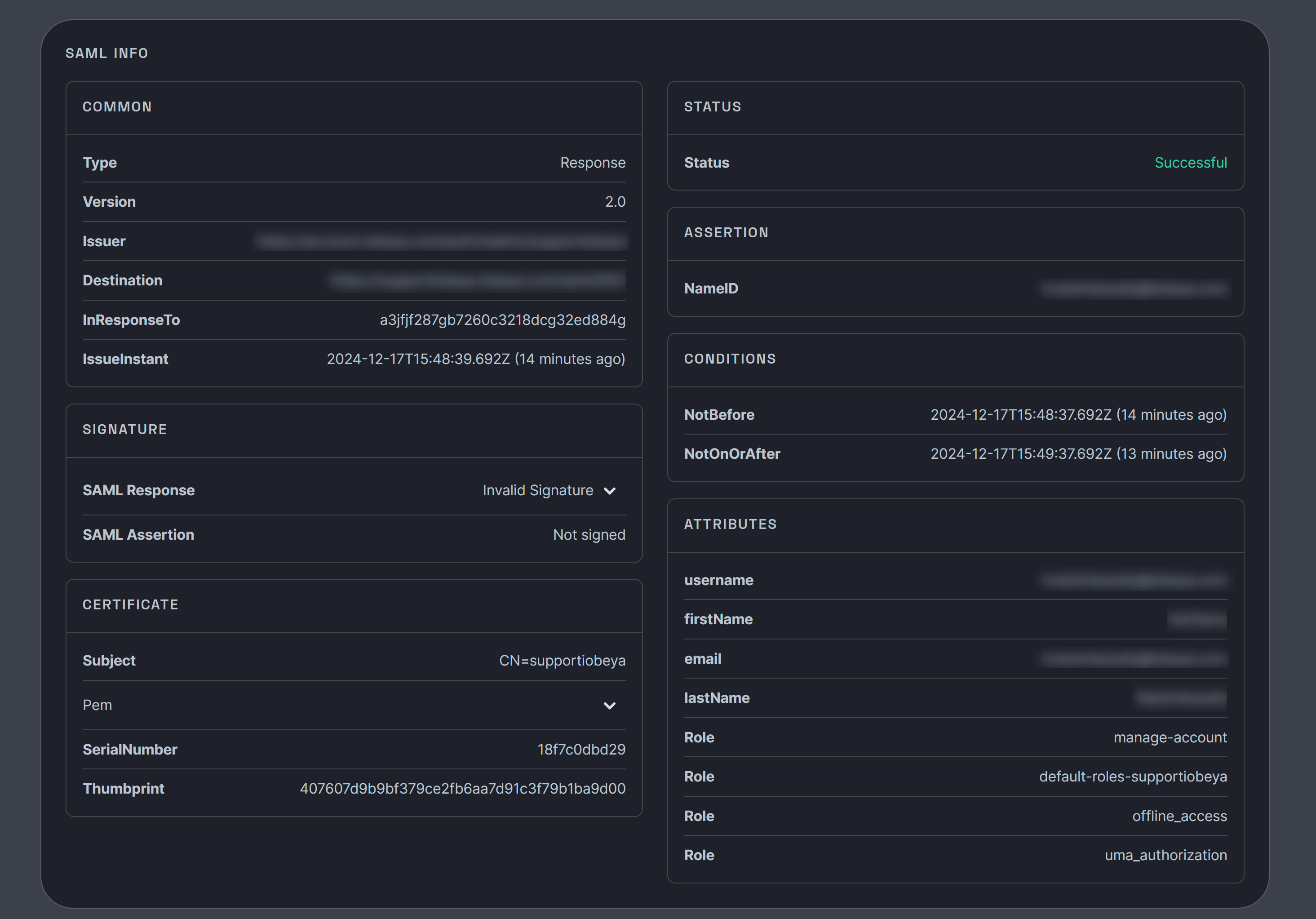 SSO - SAML tool 3