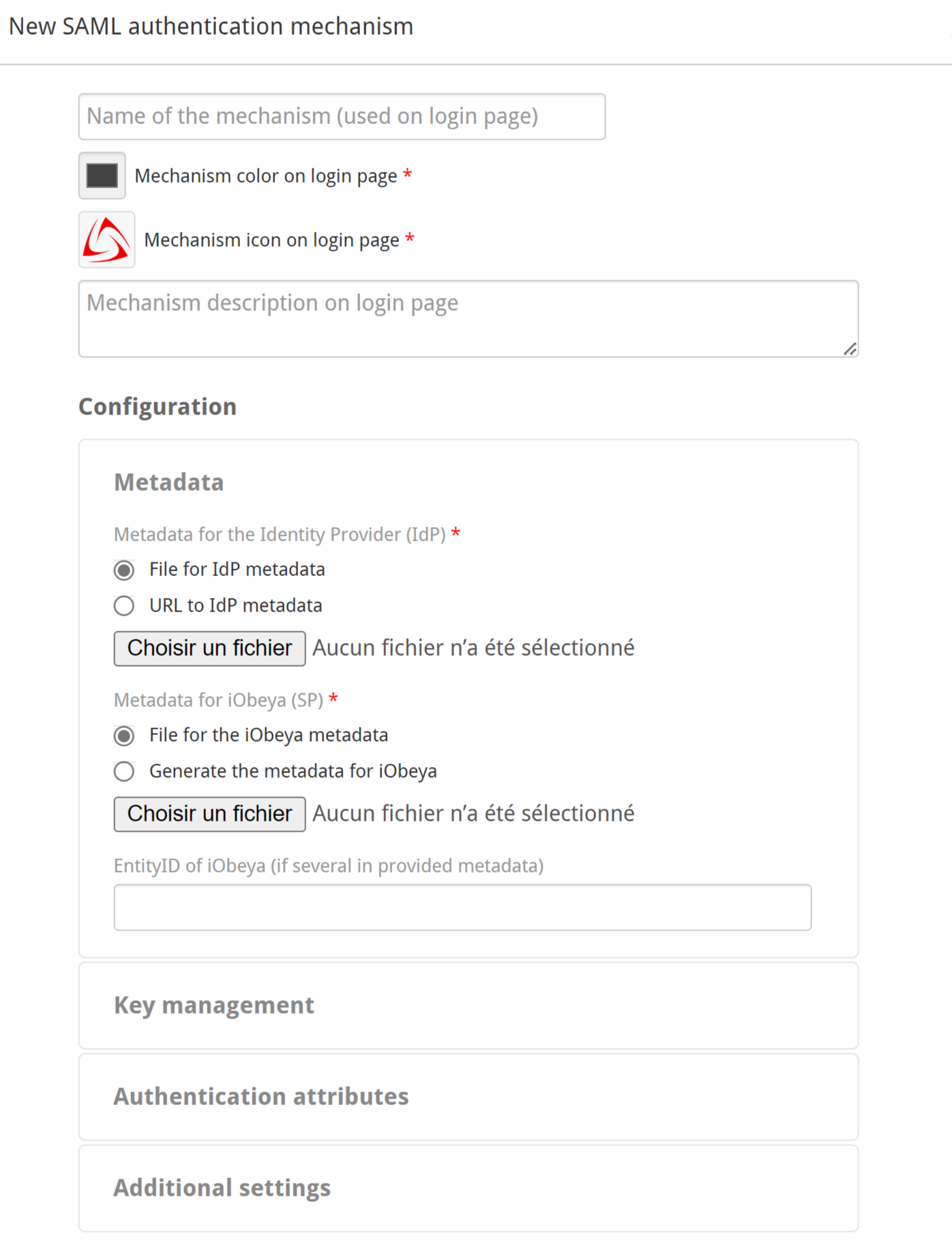 SSO - configuring the SAML credential mechanism 2