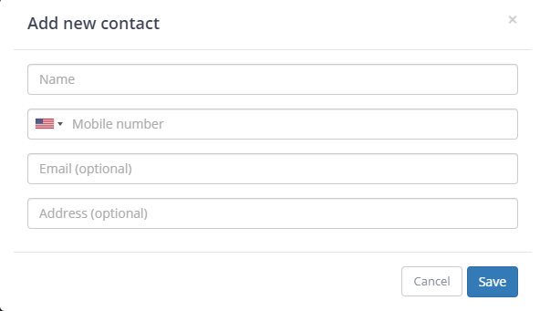 A screenshot of a contact form  Description automatically generated