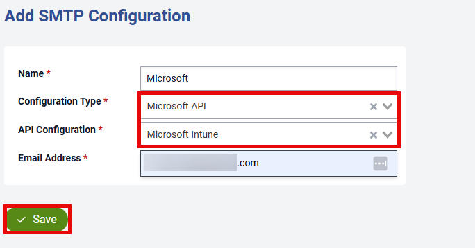API Configuration