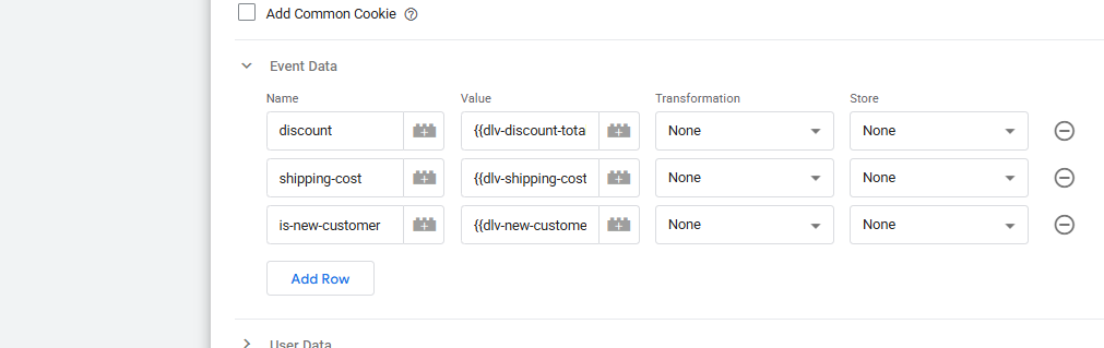 Stape Data Tag: Custom Event Data