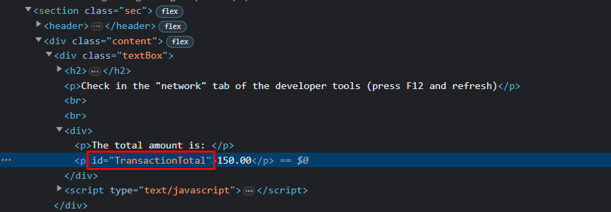 inspect source code for data