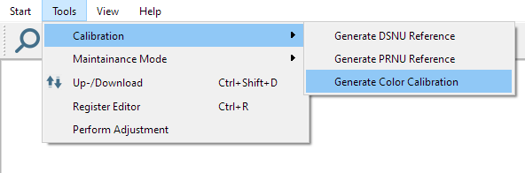 Generate Color calibration