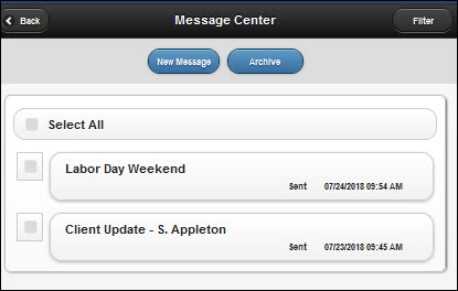 Message Center