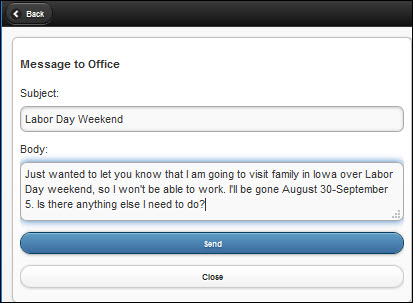 Message Center