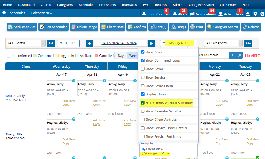 Schdule Button Scheduling Basics