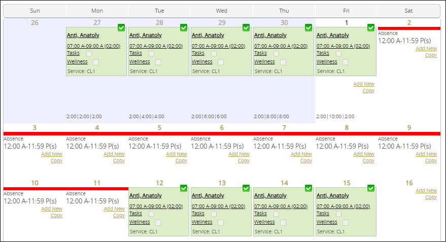 Scroll Schedule Scheduling Basics