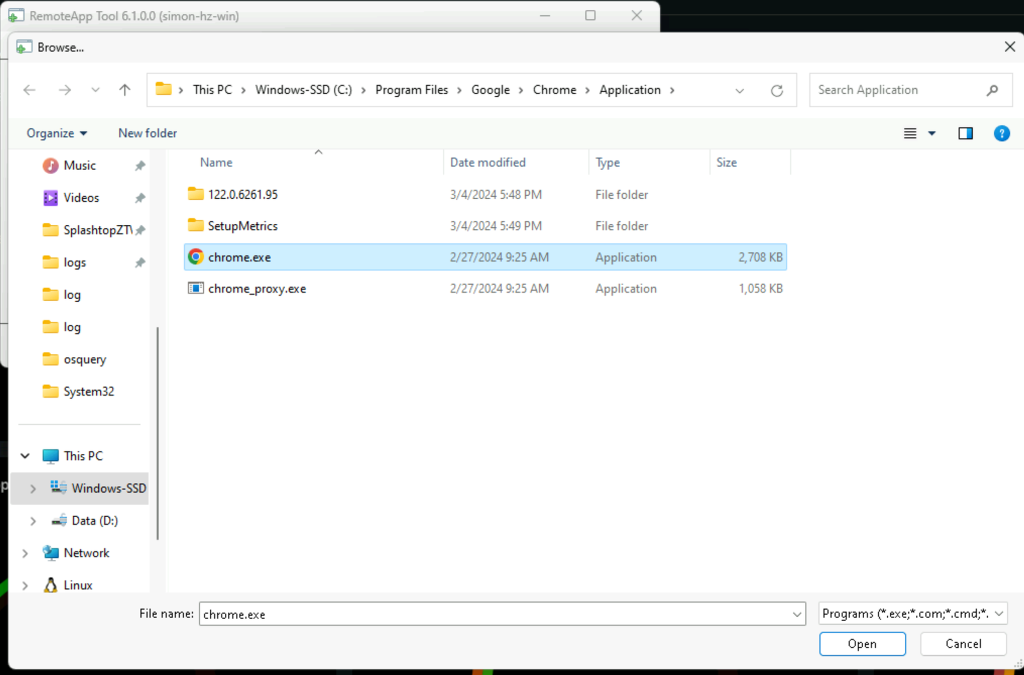 How to enable the remote application isolation