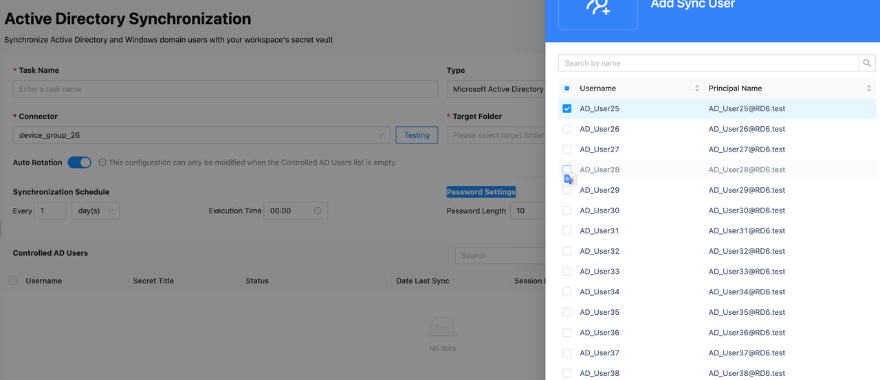 Directory User Sync