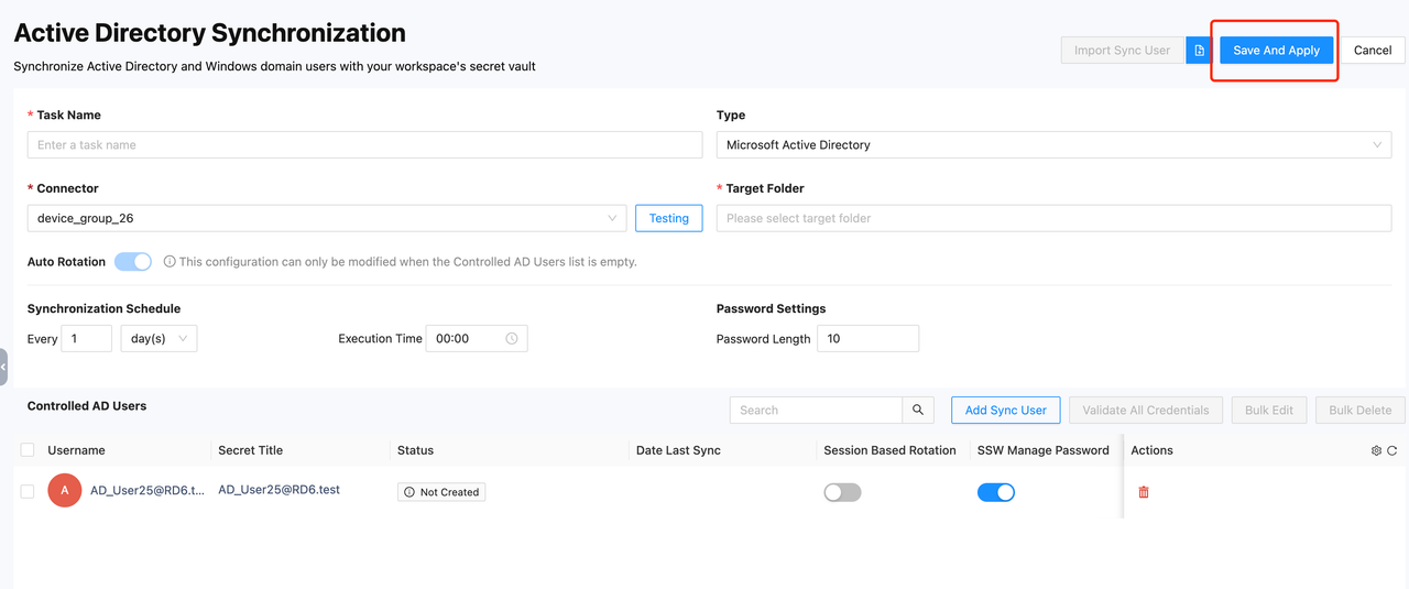 Directory User Sync