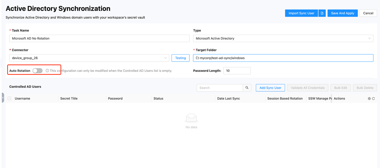 Directory User Sync