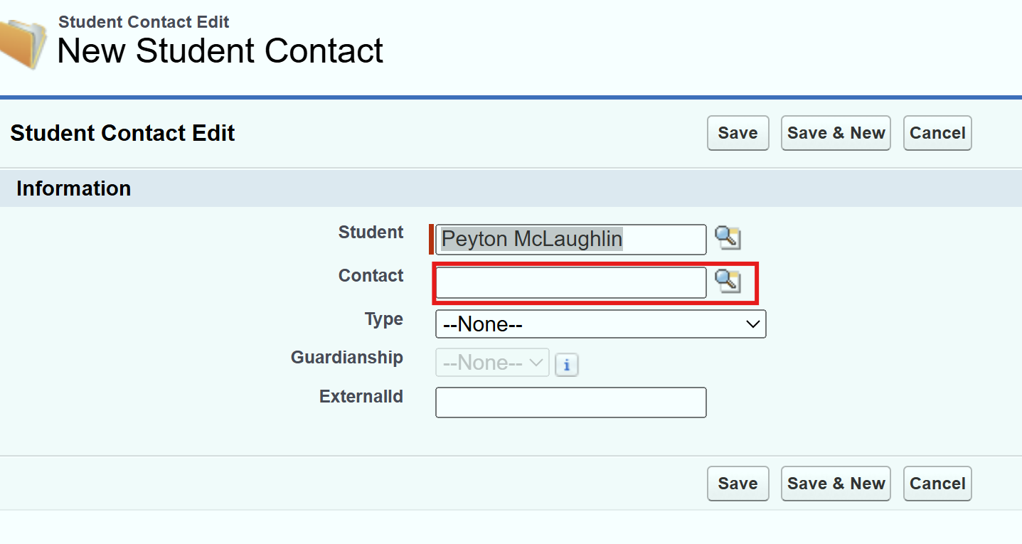 Contacts vs. Student Contacts