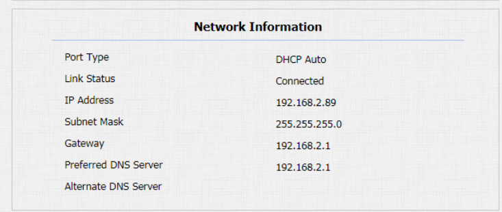 Network Setting