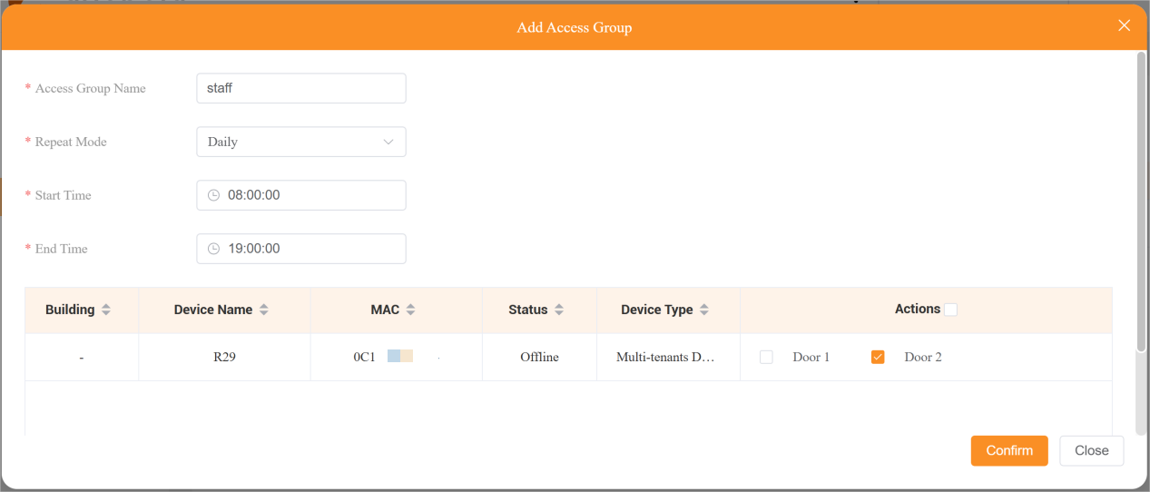Intrerface Control Document Access Permissions Management