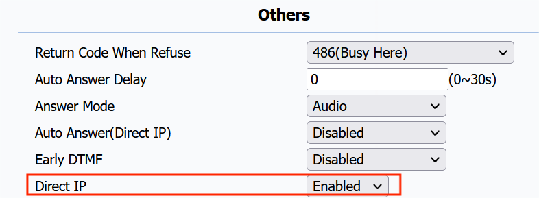 Call Configuration