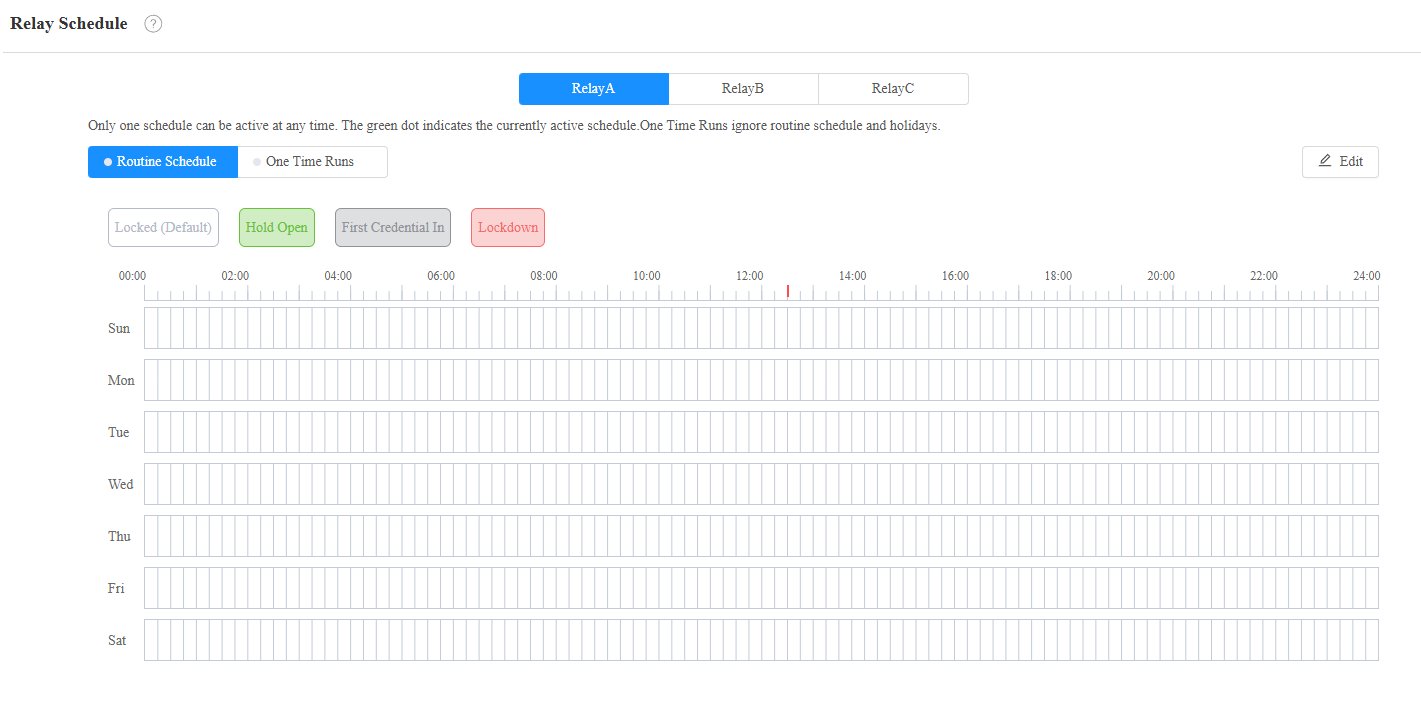 Door Access Schedule Management