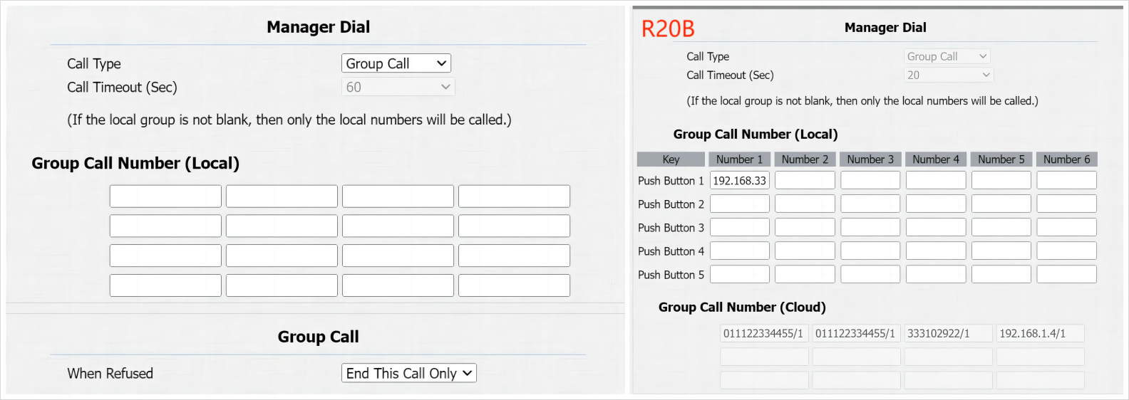 Configure Group Call