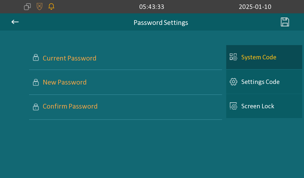 Password Modification