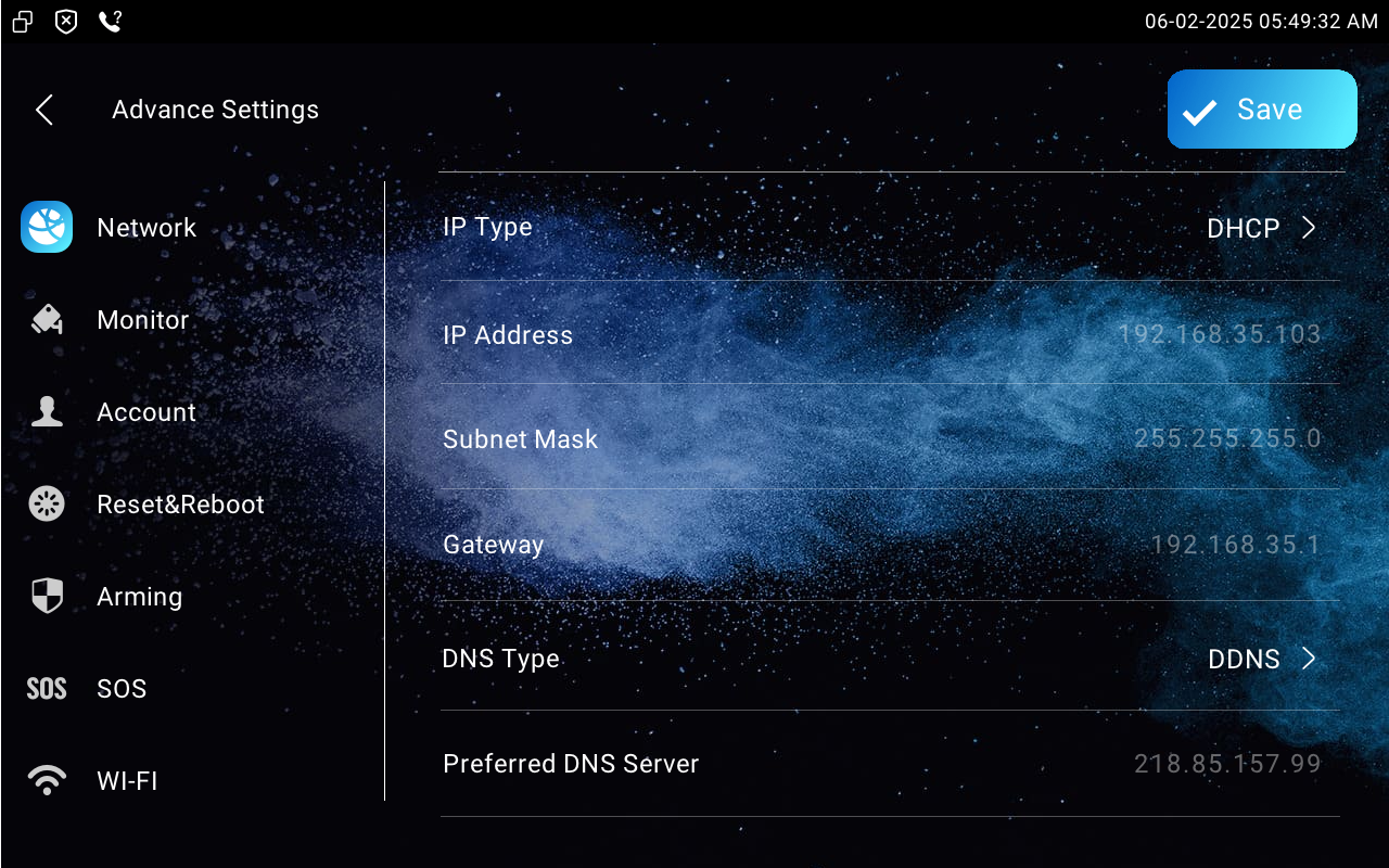 Network Setting & Other Connection