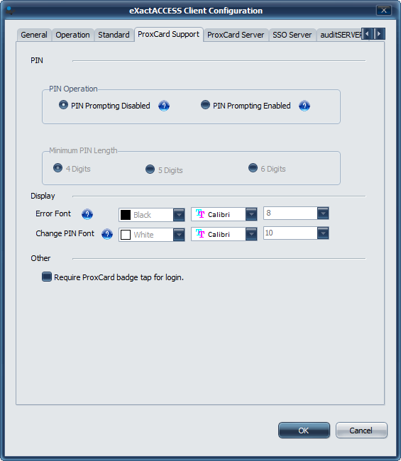 Enabling PIN