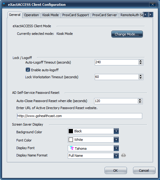 Changing the name format of the logged in user