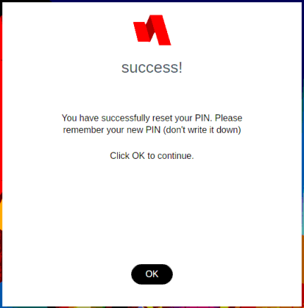 PIN Reset Functionality