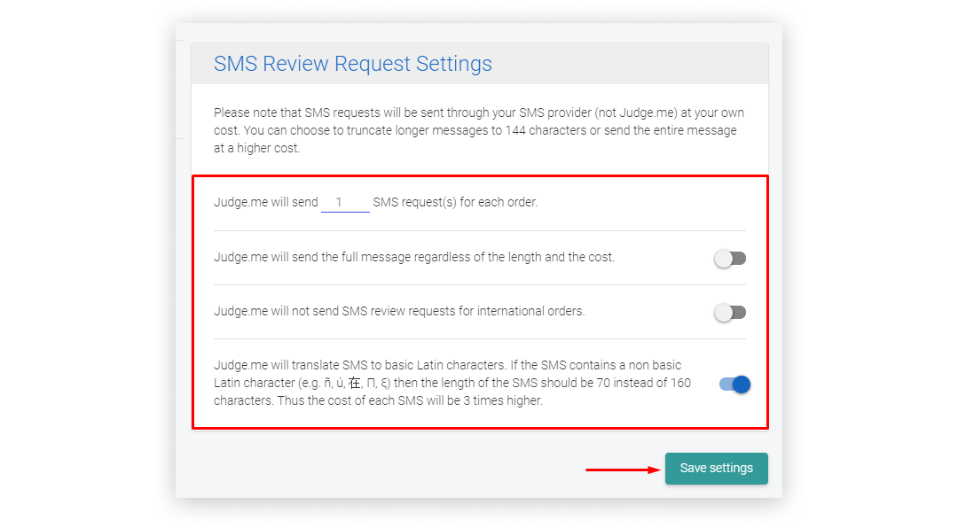 judgeme_sms_settings_SMSBump