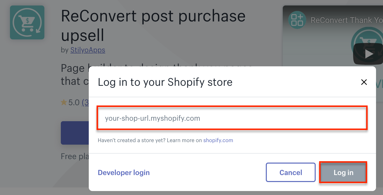 log-in-shopify-store-reconvert-smsbump