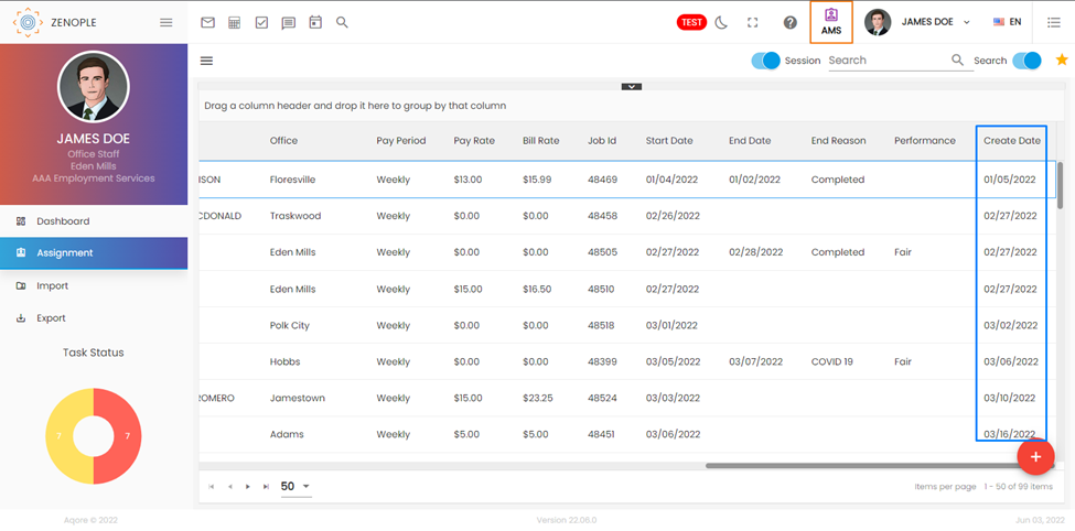 Improvement_Created Date Added to Assignment Directory