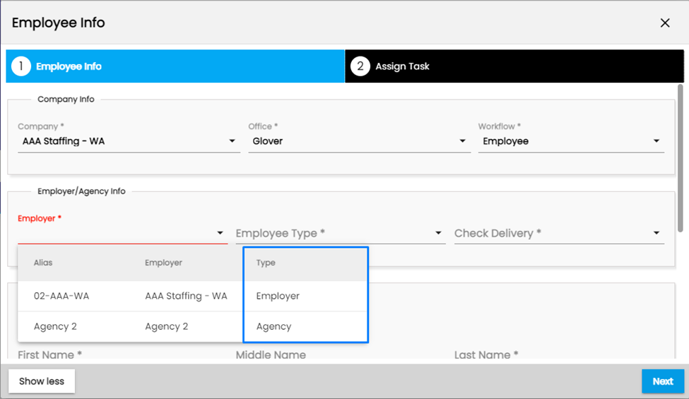 Improvement_Employee Type Added in Employee Info