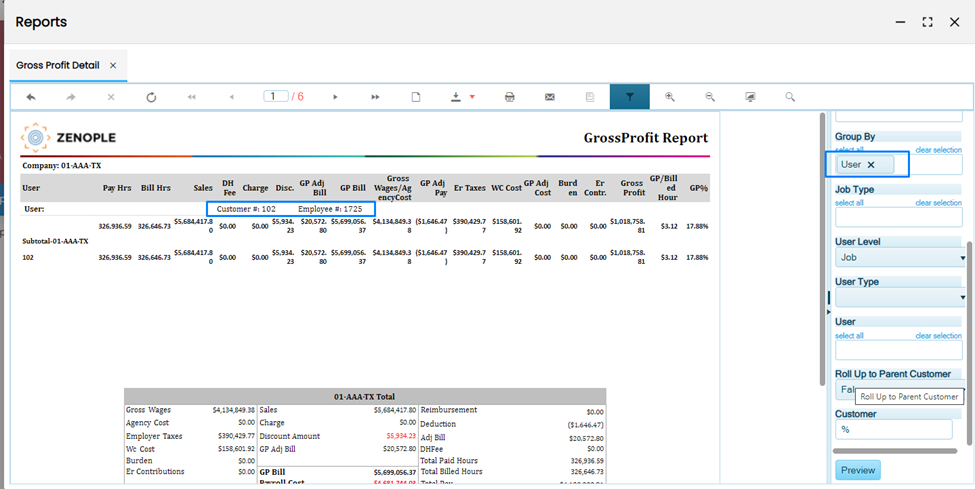 Improvement_Gross Profit Detail Paginated Report