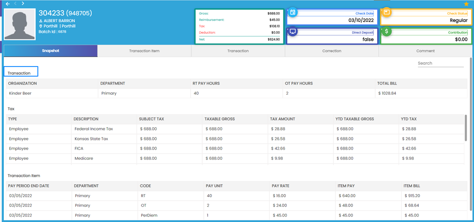 Improvement_Payment Snapshot