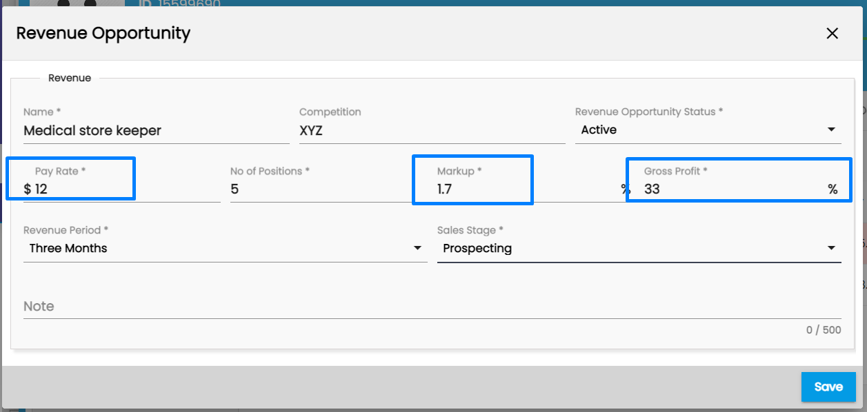 The value Calculate allows the user