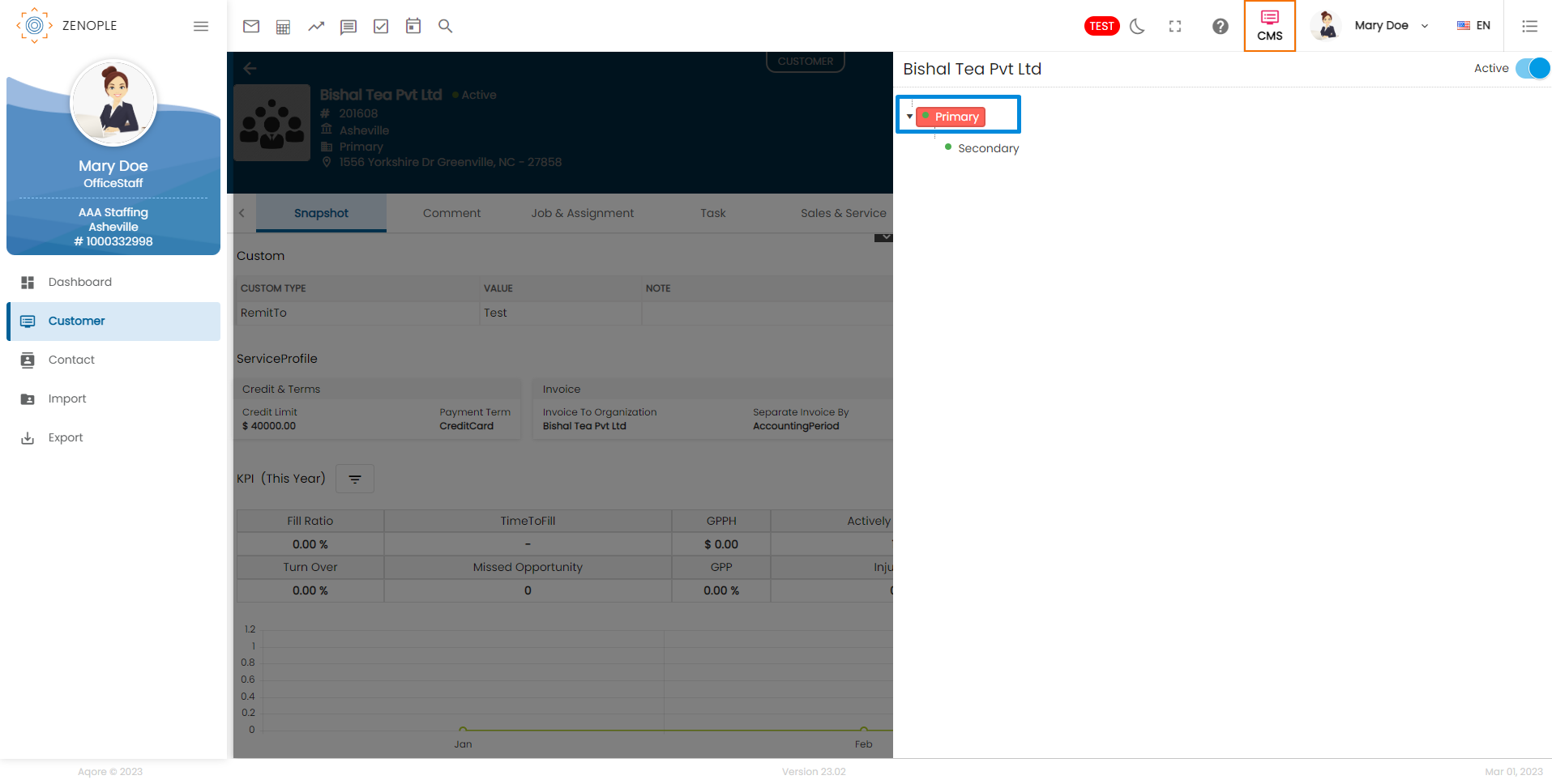 service profile 1