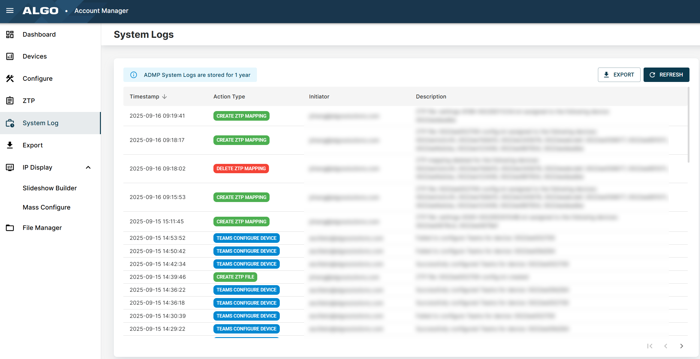 Algo Device Management Platform (ADMP) User Guide