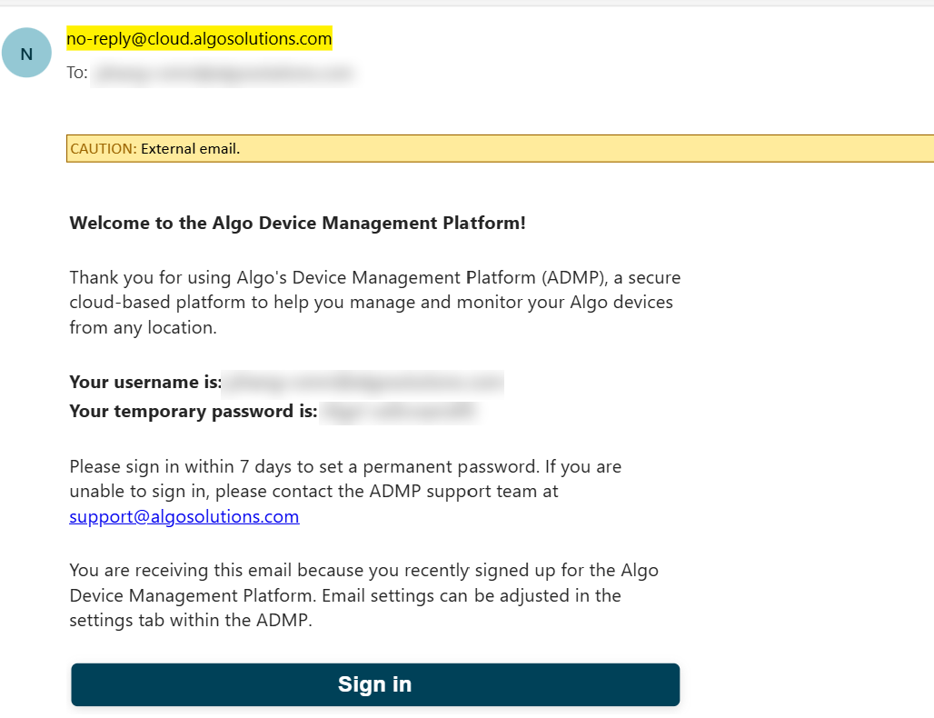 Algo Device Management Platform (ADMP) User Guide
