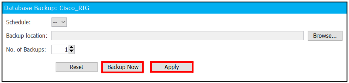 Database Backup