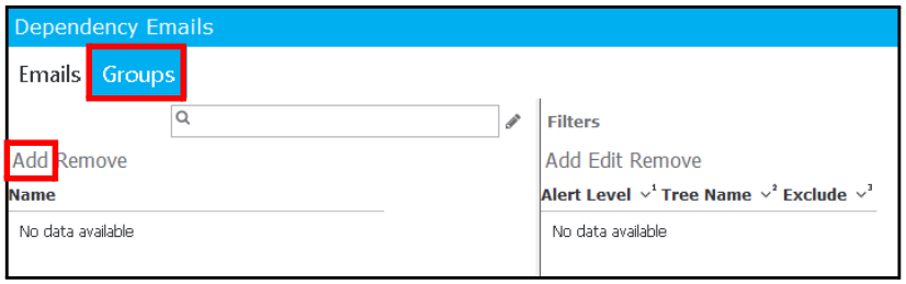 Groups Tab