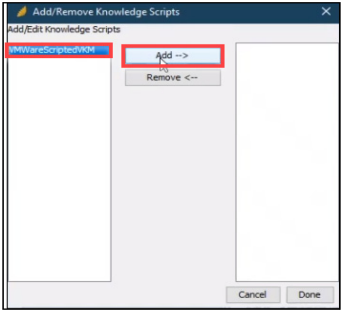 Add/Remove VKS