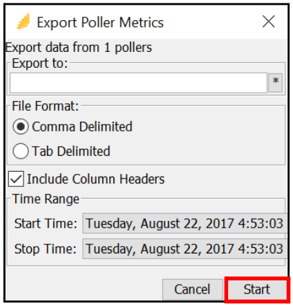 Export Poller Metrics