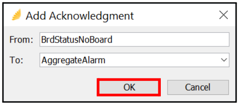 Add Acknowledgment Rule