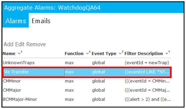 Export an Alarm File