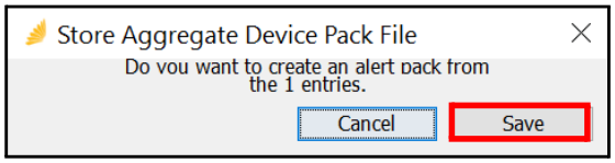 Save Aggregate Alarm