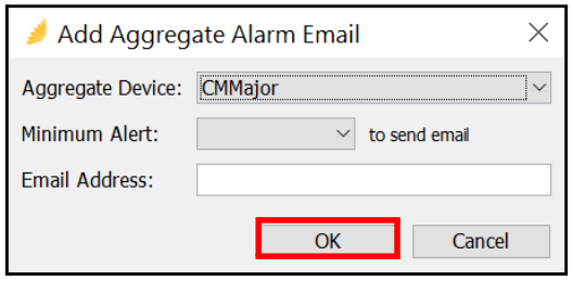 Add Aggregate Alarm Email