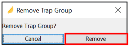 Remove Trap Group