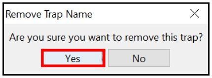 Remove Trap Name
